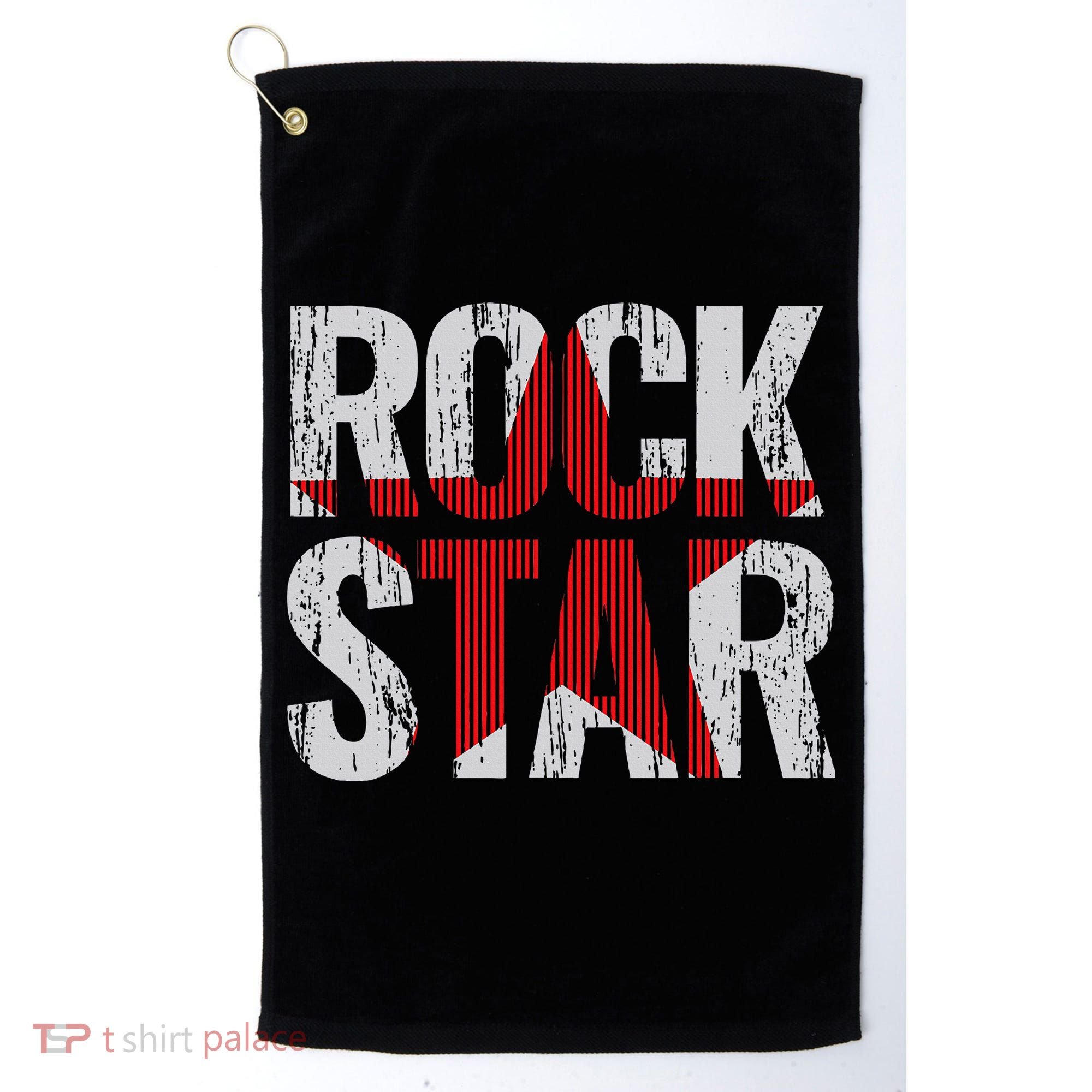 Rock And Roll Star Golf Towel