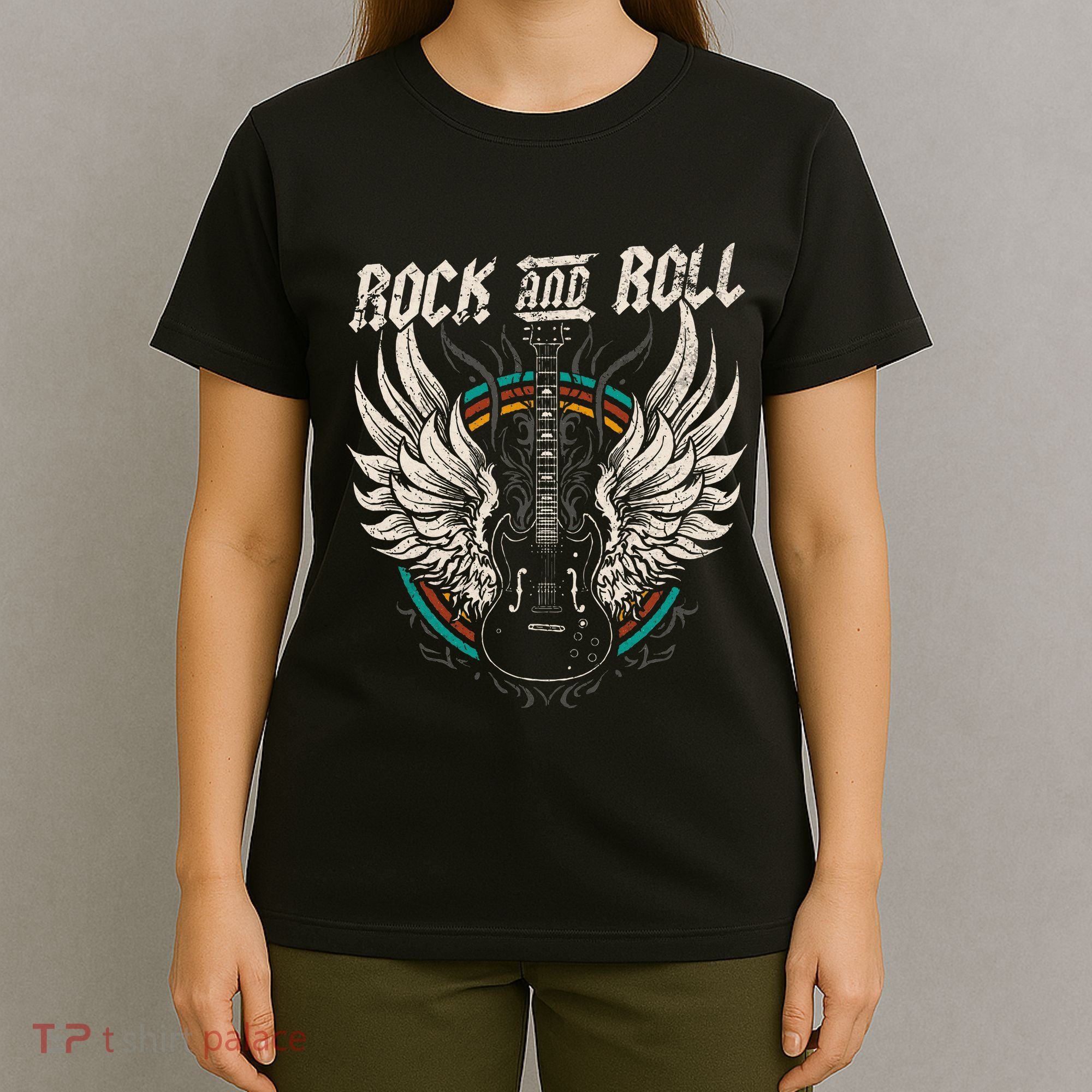 Rock And Roll Guitar Vintage Rock Music T-Shirt