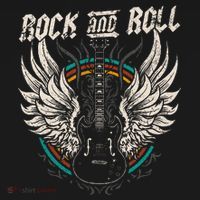 Rock And Roll Guitar Vintage Rock Music T-Shirt thumb 7