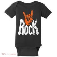 Rock And Roll Rock Music Rock Music Lover Baby Bodysuit thumb 0
