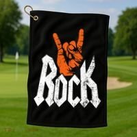 Rock And Roll Rock Music Rock Music Lover Golf Towel thumb 1