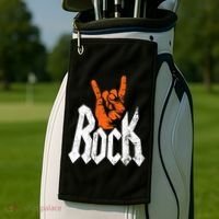 Rock And Roll Rock Music Rock Music Lover Golf Towel thumb 2