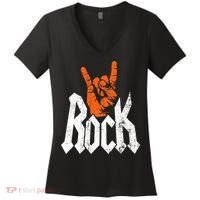 Rock And Roll Rock Music Rock Music Lover Women's V-Neck T-Shirt thumb 0