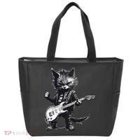 Rock And Roll Cat Guitar Tote Bag thumb 0