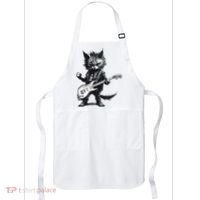 Rock And Roll Cat Guitar Apron thumb 0