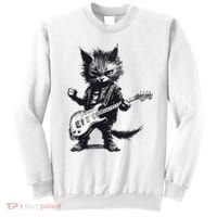 Rock And Roll Cat Guitar Sweatshirt thumb 0