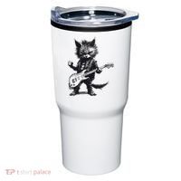 Rock And Roll Cat Guitar Tumbler thumb 0