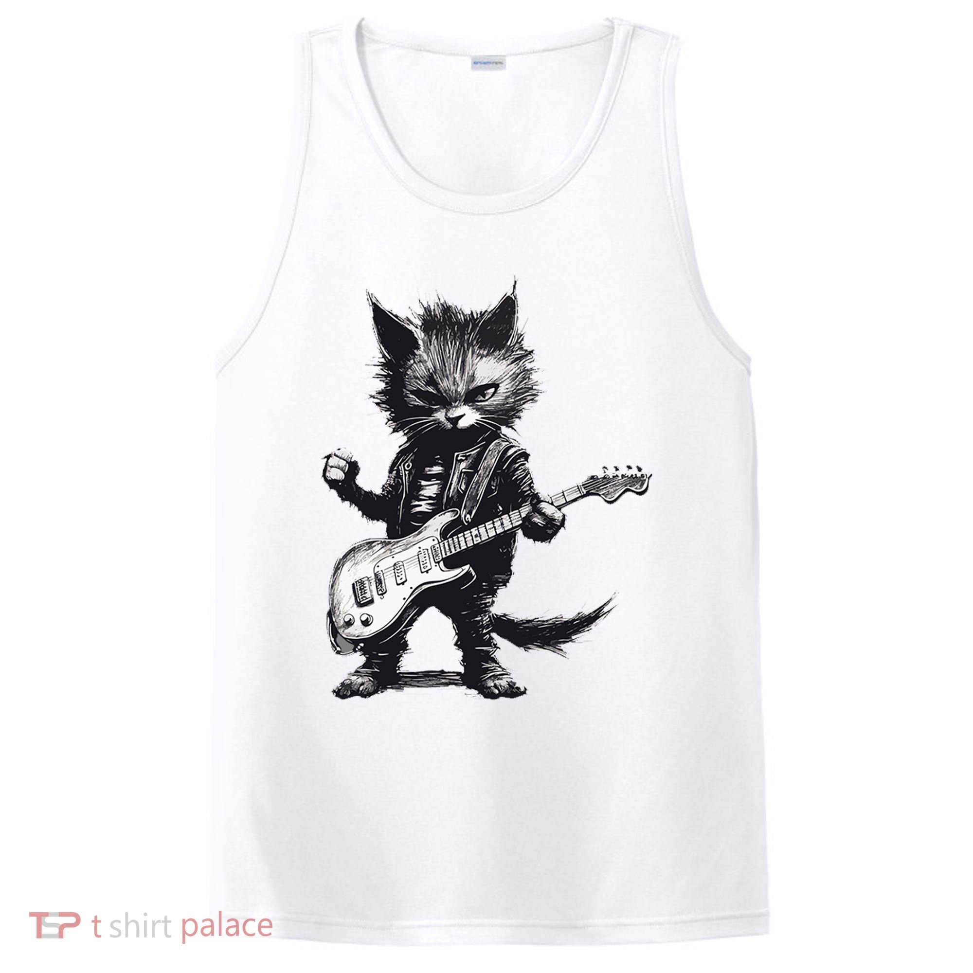 Rock And Roll Cat Guitar PosiCharge Competitor Tank