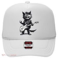 Rock And Roll Cat Guitar Hat thumb 0