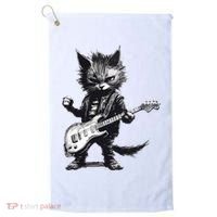 Rock And Roll Cat Guitar Golf Towel thumb 0