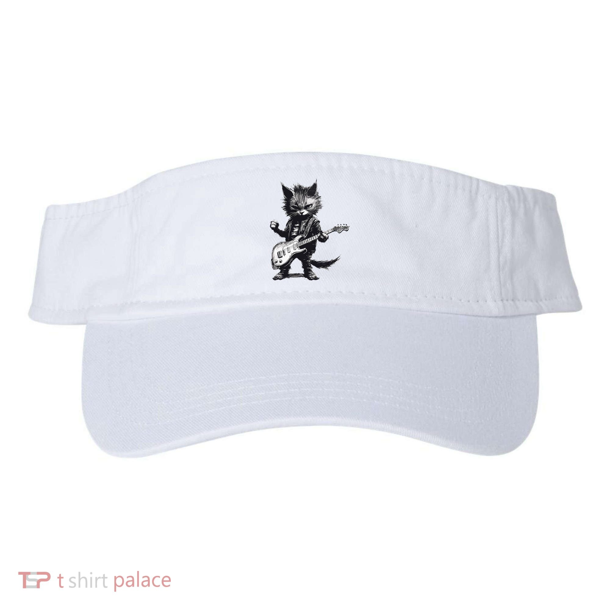Rock And Roll Cat Guitar Visor