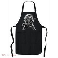 Rock And Roll Cat Playing Guitar Apron thumb 0