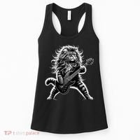 Rock And Roll Cat Playing Guitar Women's Tank Top thumb 0