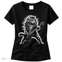 Rock And Roll Cat Playing Guitar Women's T-Shirt thumb 0