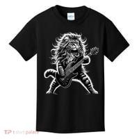Rock And Roll Cat Playing Guitar Kids T-Shirt thumb 0