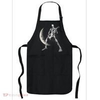 Rock And Roll Skeleton Moon Guitar Apron thumb 0