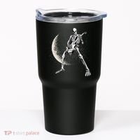 Rock And Roll Skeleton Moon Guitar Tumbler thumb 0