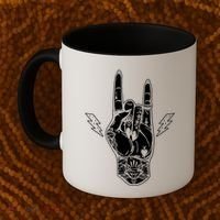 Rock And Roll Festival Art Tattoo Coffee Mug thumb 2