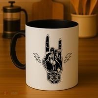 Rock And Roll Festival Art Tattoo Coffee Mug thumb 4
