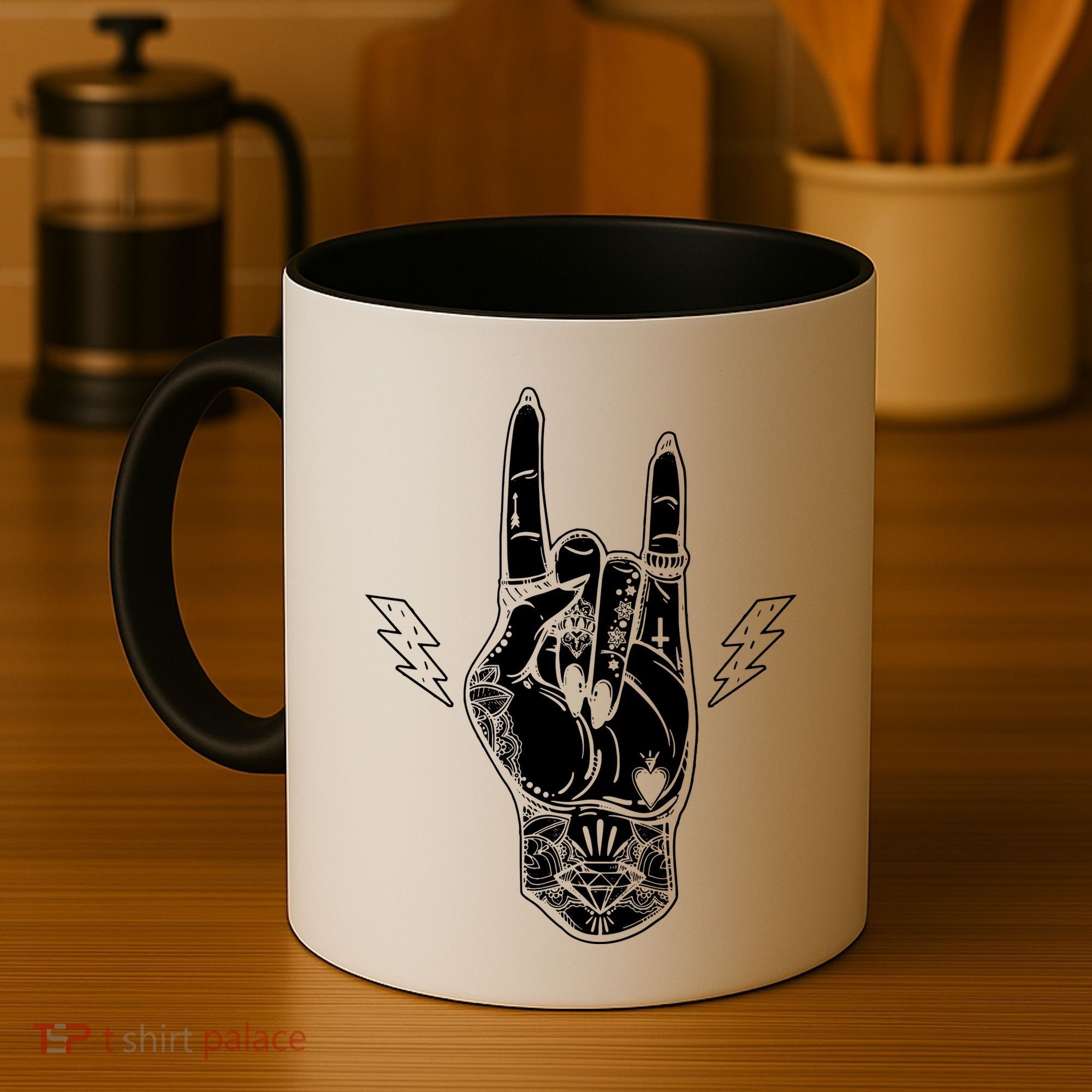 Rock And Roll Festival Art Tattoo Coffee Mug