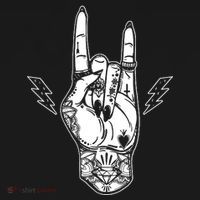 Rock And Roll Festival Art Tattoo Women's Hoodie thumb 2