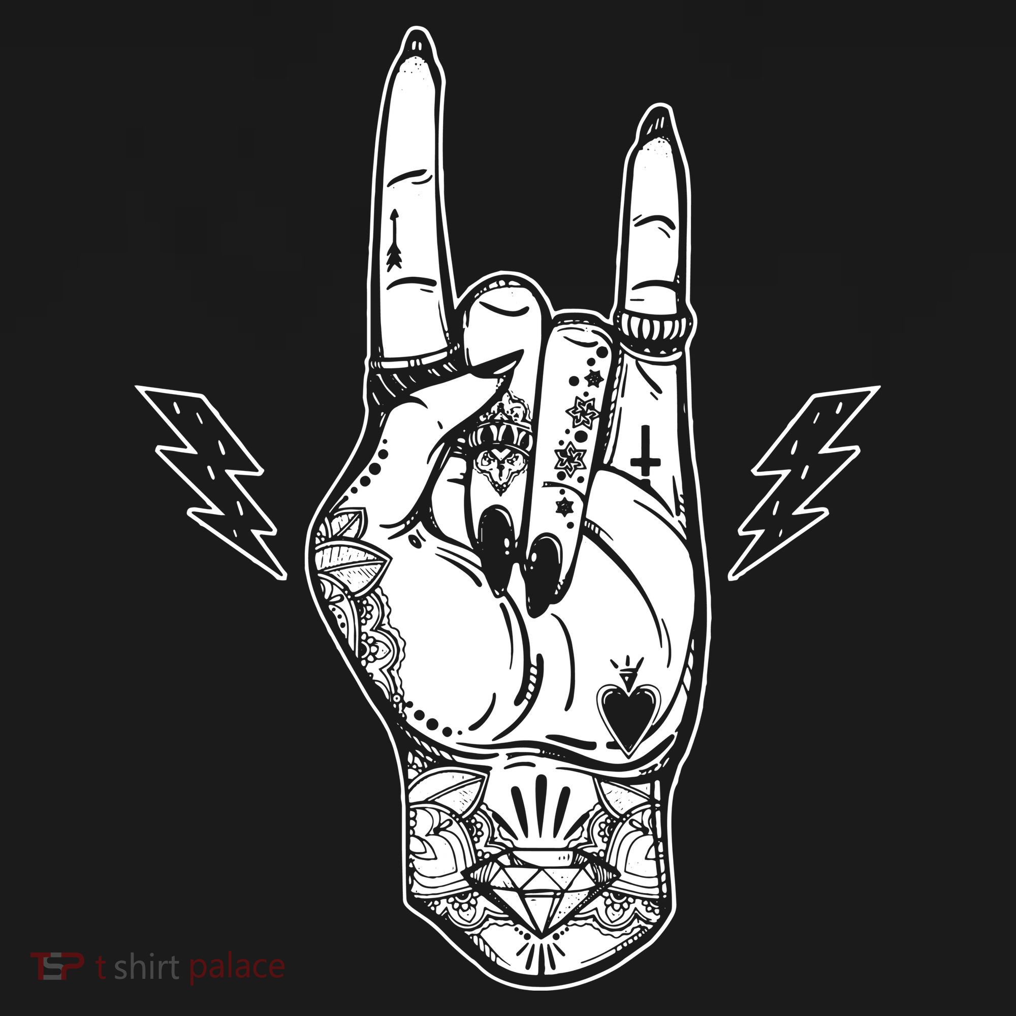 Rock And Roll Festival Art Tattoo Women's Tank Top
