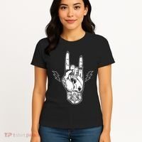 Rock And Roll Festival Art Tattoo Women's T-Shirt thumb 4