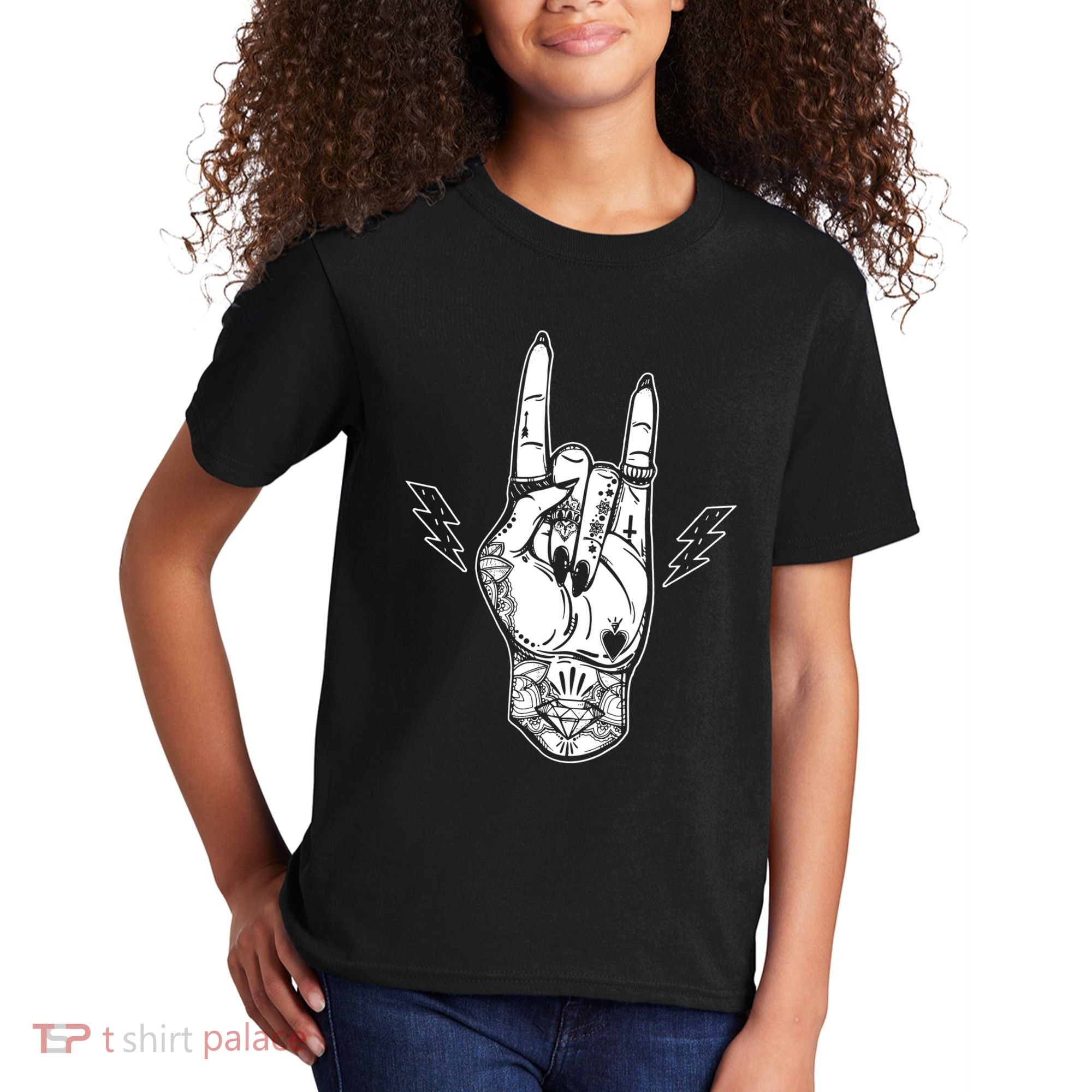 Rock And Roll Festival Art Tattoo Kids T-Shirt