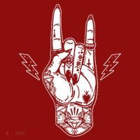 Rock And Roll Festival Art Tattoo Long Sleeve Shirt thumb 2