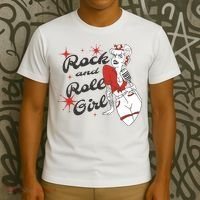 Rock And Roll Girl Vintage T-Shirt thumb 3