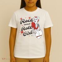 Rock And Roll Girl Vintage T-Shirt thumb 4