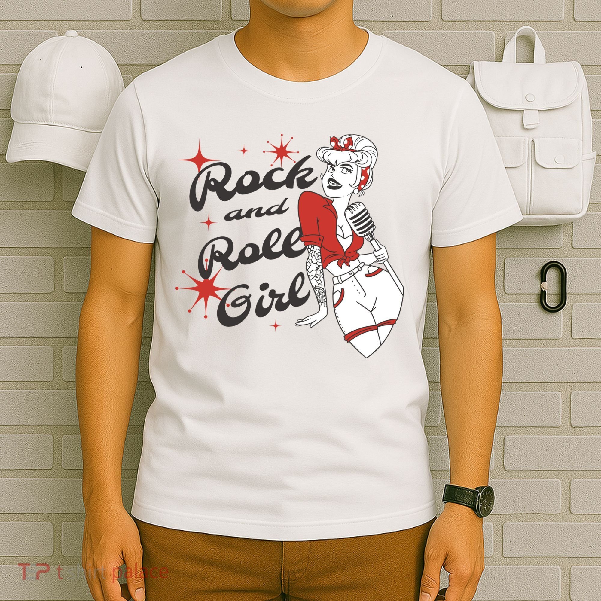 Rock And Roll Girl Vintage T-Shirt