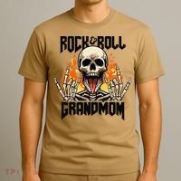 Rock And Roll Grandmom Vintage Retro Rock&Roll Rock Concert T-Shirt thumb 3
