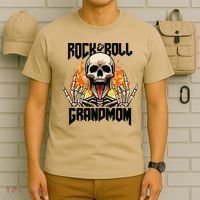 Rock And Roll Grandmom Vintage Retro Rock&Roll Rock Concert T-Shirt thumb 6