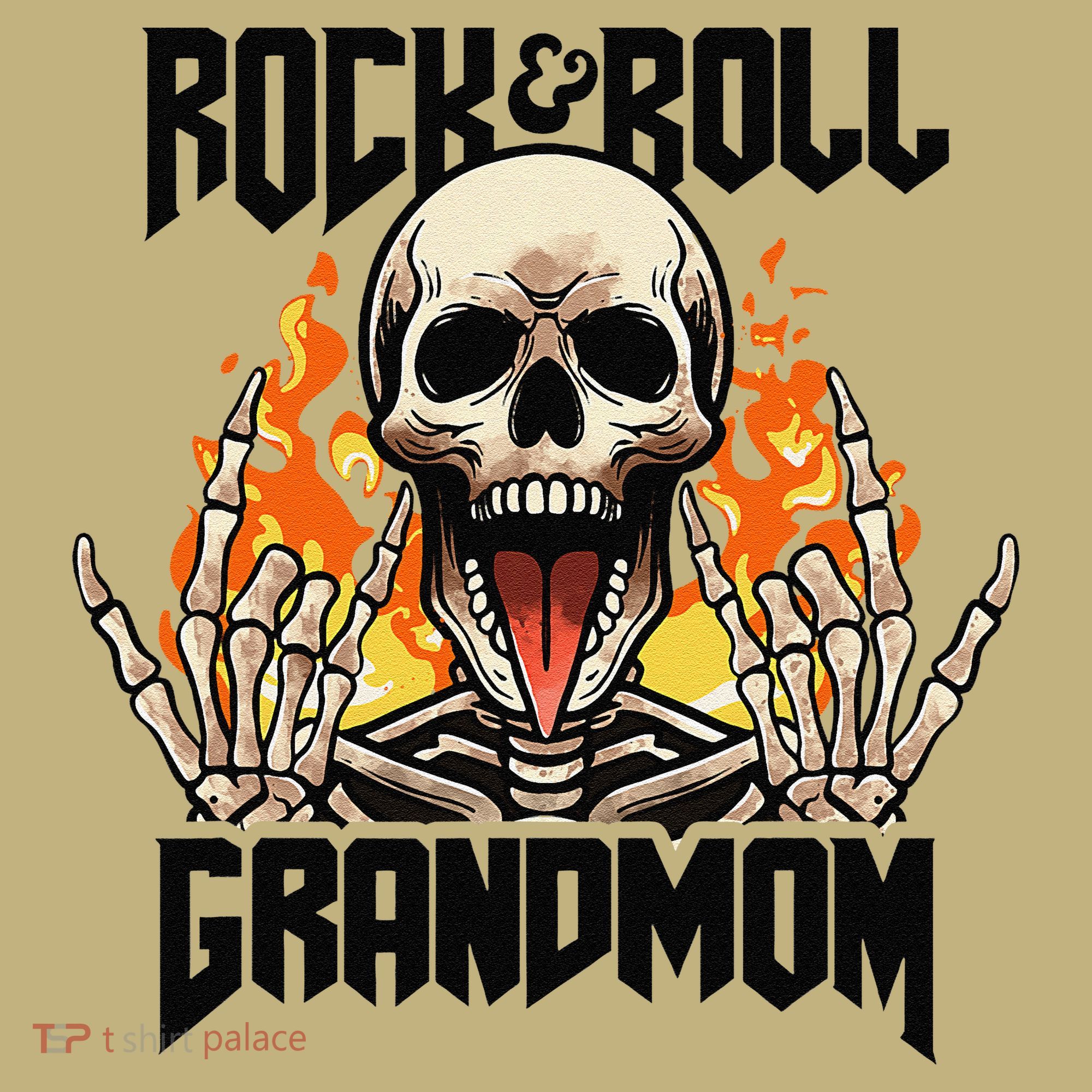 Rock And Roll Grandmom Vintage Retro Rock&Roll Rock Concert T-Shirt
