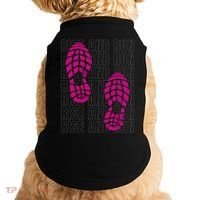 Rise And Run Pink Print Doggie Tank thumb 0