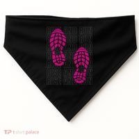 Rise And Run Pink Print USA-Made Doggie Bandana thumb 0