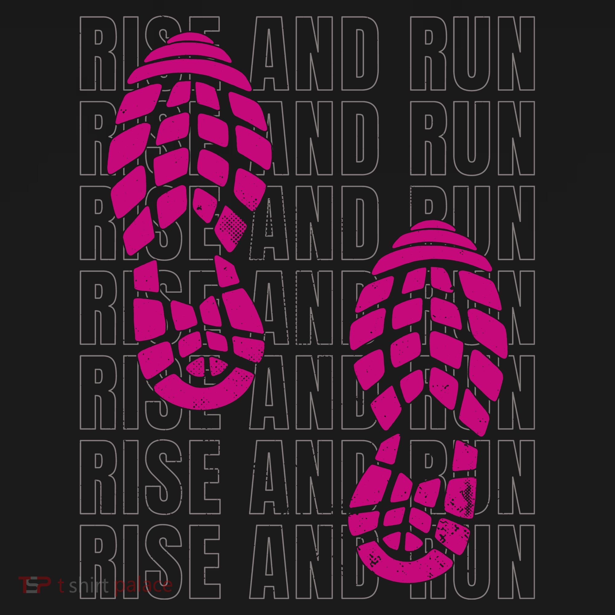 Rise And Run Pink Print Apron