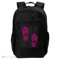 Rise And Run Pink Print Backpack thumb 0