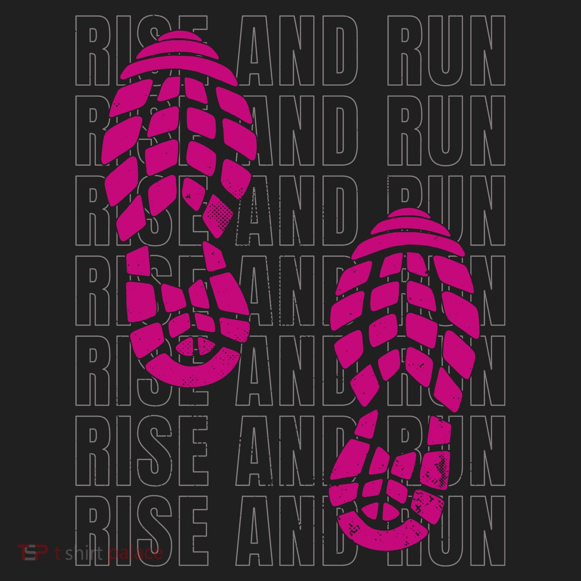 Rise And Run Pink Print Beanie