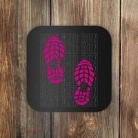 Rise And Run Pink Print Coaster thumb 0