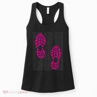 Rise And Run Pink Print Women's Tank Top thumb 0