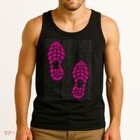 Rise And Run Pink Print Tank Top thumb 3