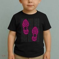 Rise And Run Pink Print Toddler T-Shirt thumb 2