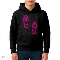 Rise And Run Pink Print Kids Hoodie thumb 4