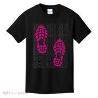 Rise And Run Pink Print Kids T-Shirt thumb 0
