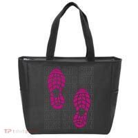 Rise And Run Pink Print Tote Bag thumb 0
