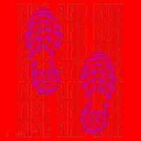 Rise And Run Pink Print Santa Hat thumb 1