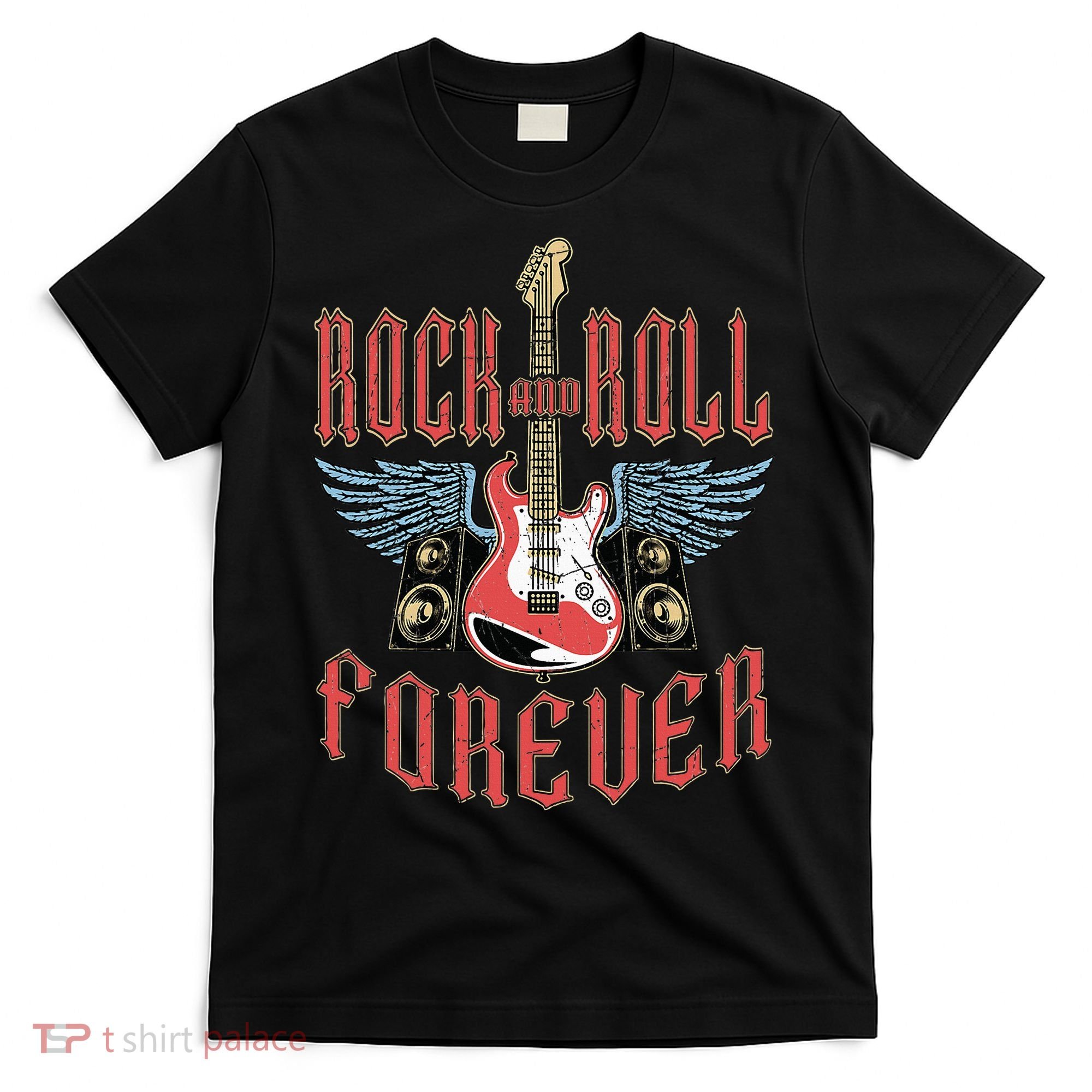 Rock And Roll Guitar Vintage Rock Music T-Shirt