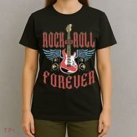 Rock And Roll Guitar Vintage Rock Music T-Shirt thumb 4
